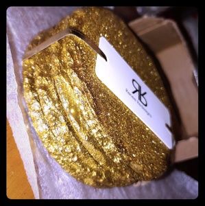 Handmade coasters gold glittered slate 4pc